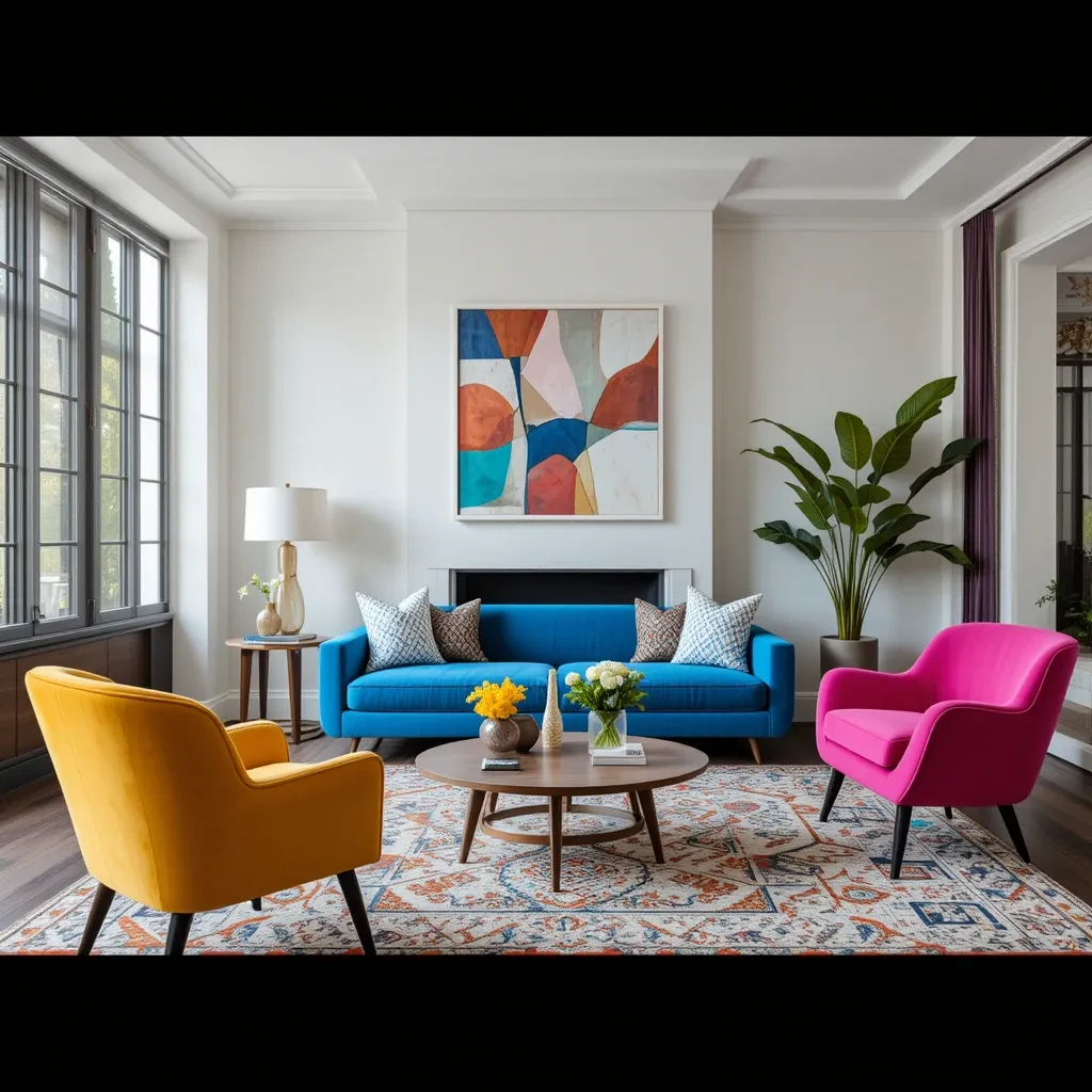 Accent Chairs in Bold Colors