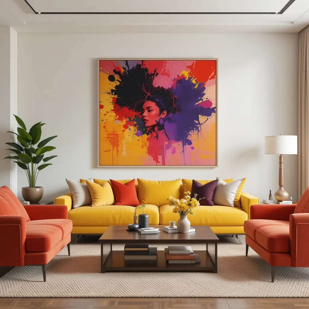 Add Pops of Color with Wall Art
