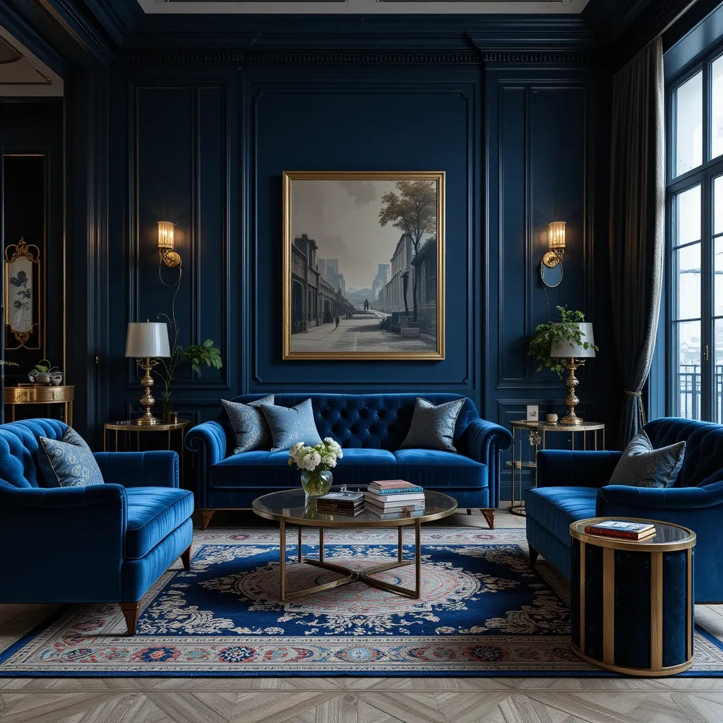 Blue Velvet Upholstery