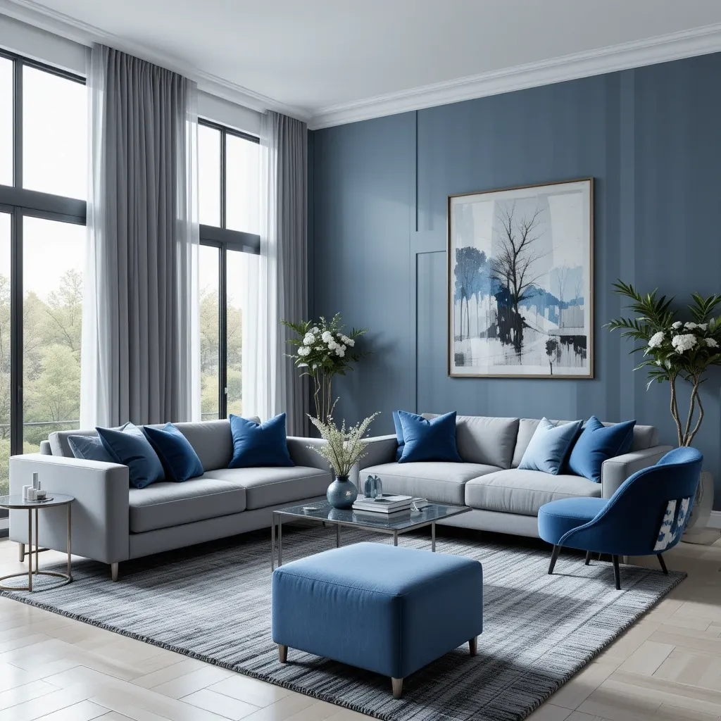 Blue and Grey Color Palette