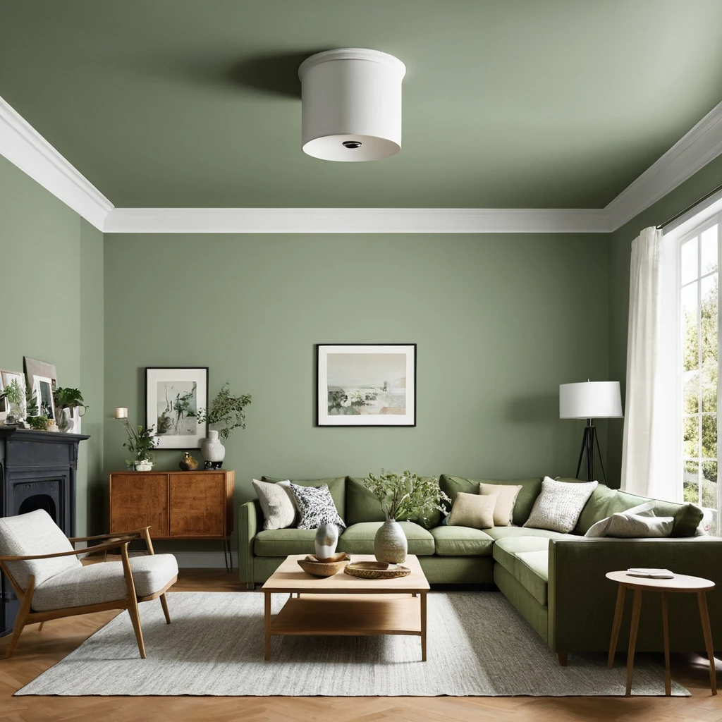Experiment with Sage Green Ceiling Paint