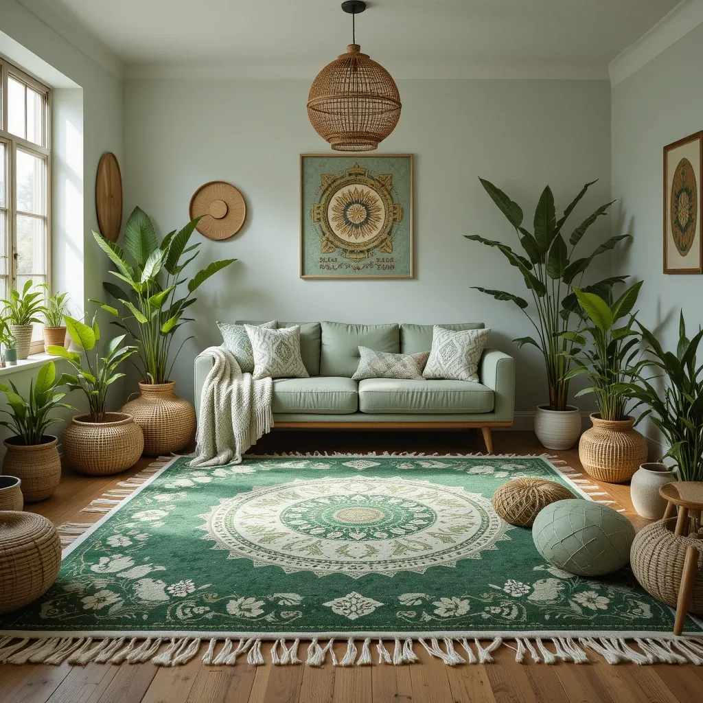 Green Area Rugs
