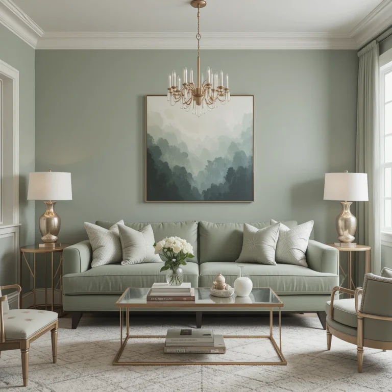 Layer Metallics with Sage Green