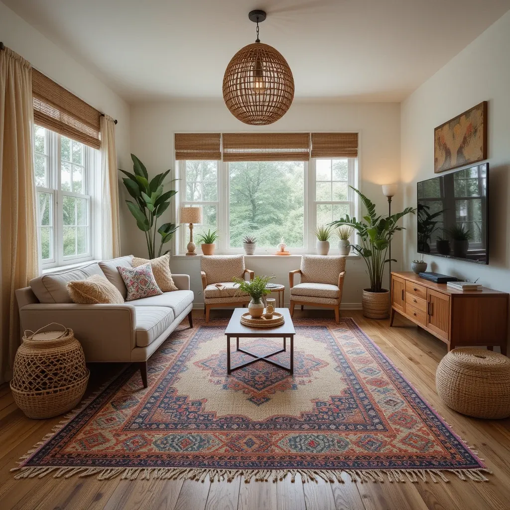 Layered Rugs for Texture