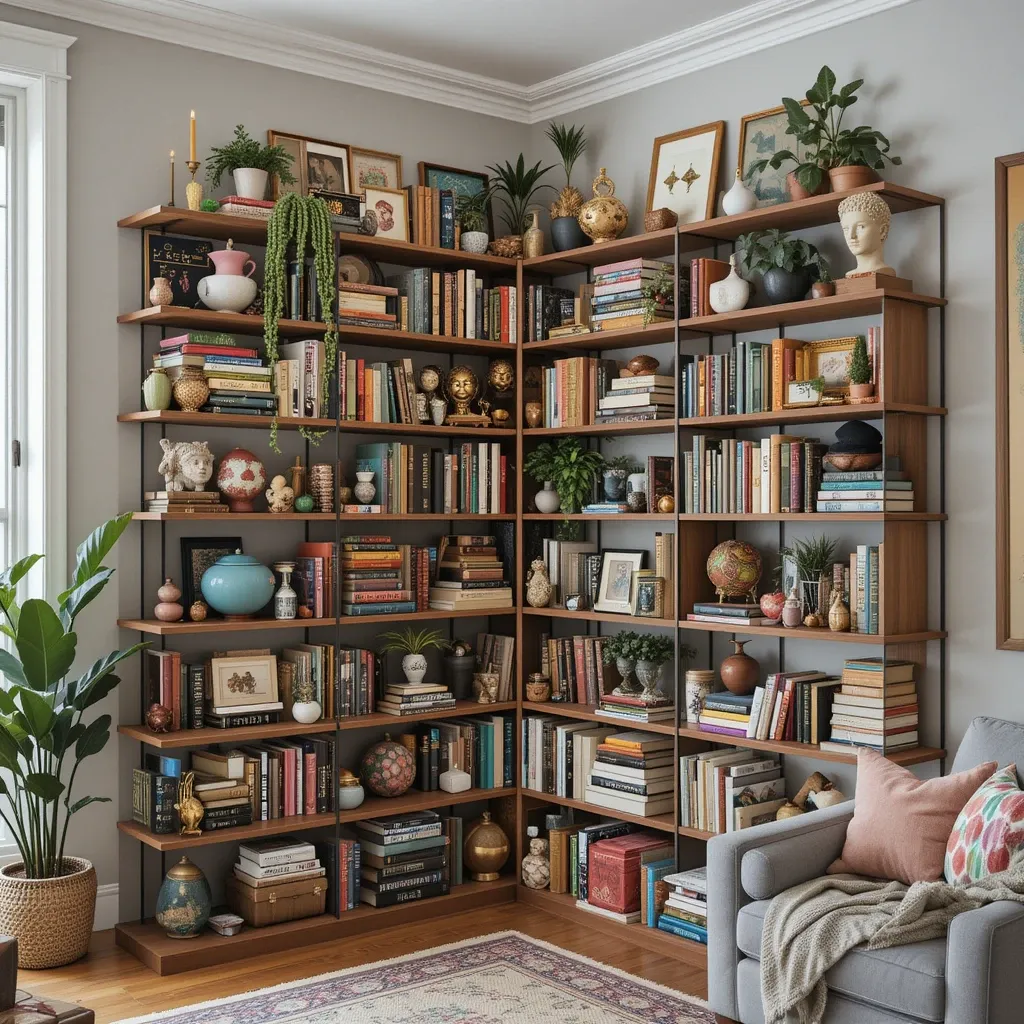 Maximalist Bookshelves