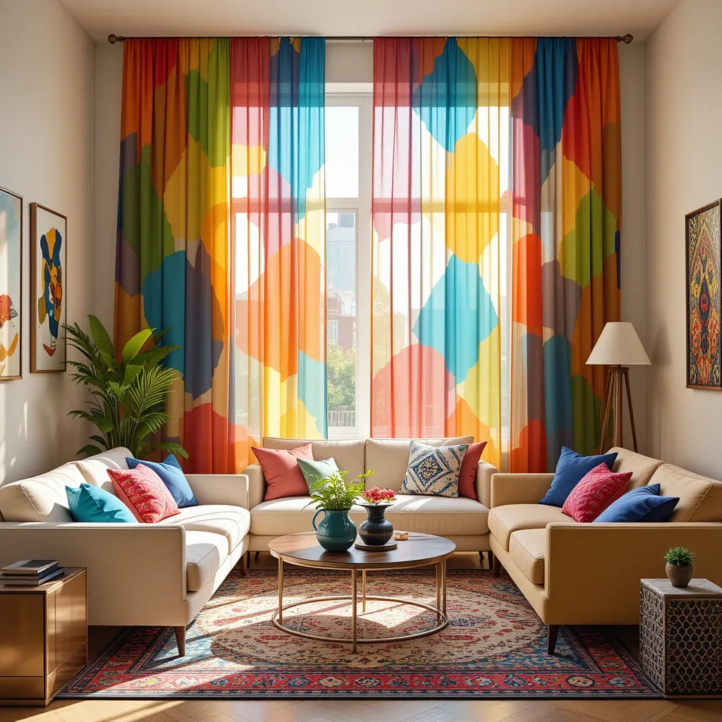 Multicolored Curtains