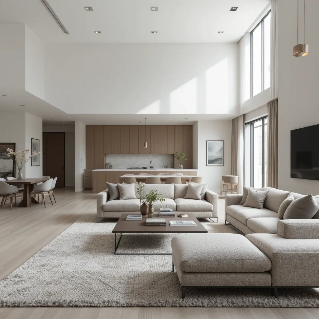 Muted Tones and Neutral Furniture