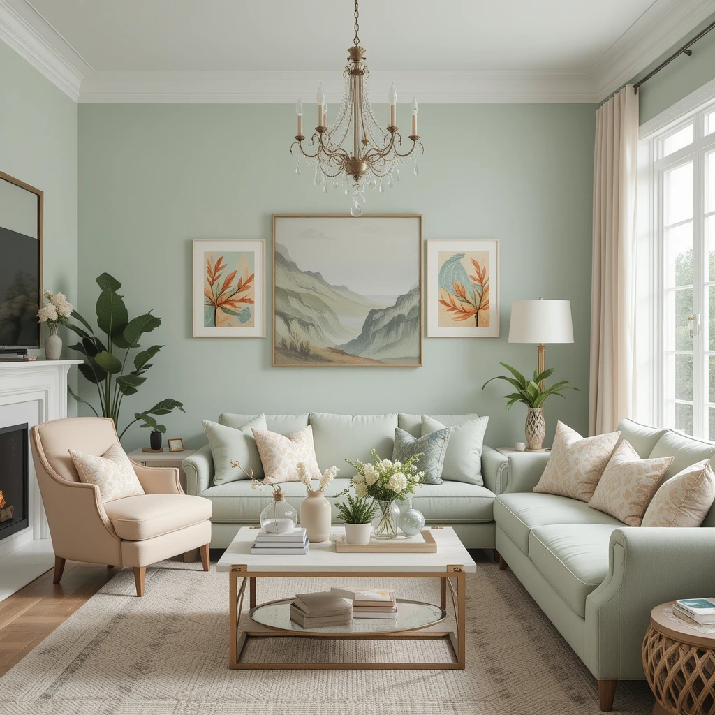 Pair Sage Green with Pastel Colors