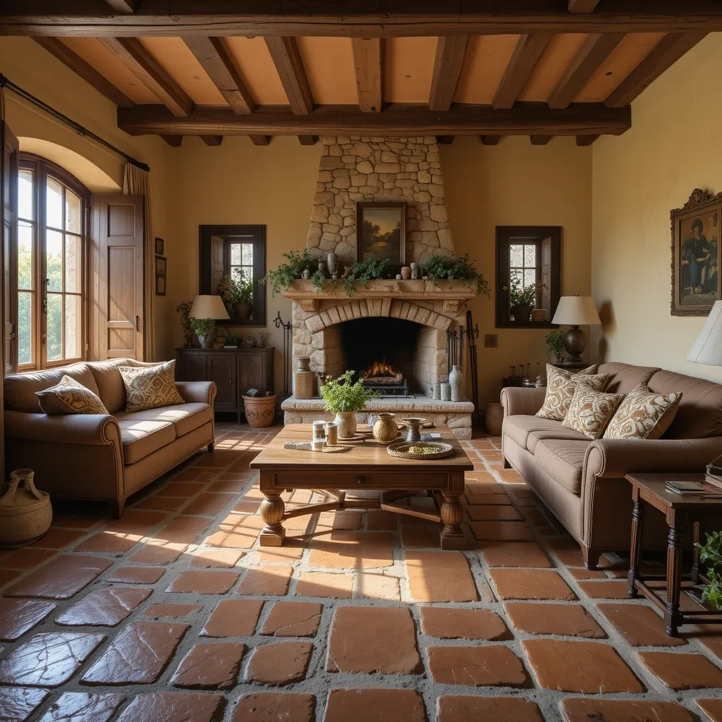 Stone or Terracotta Tiles