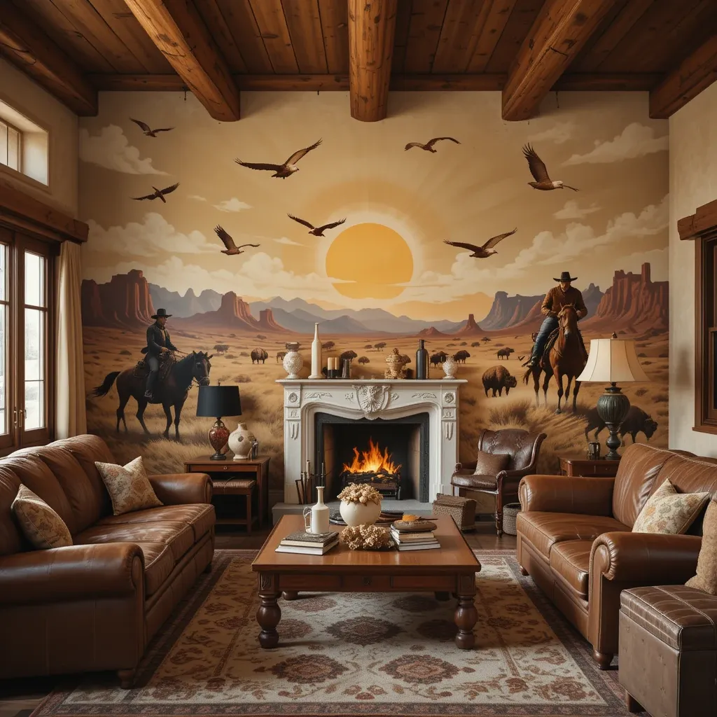 Western-Themed Wallpaper