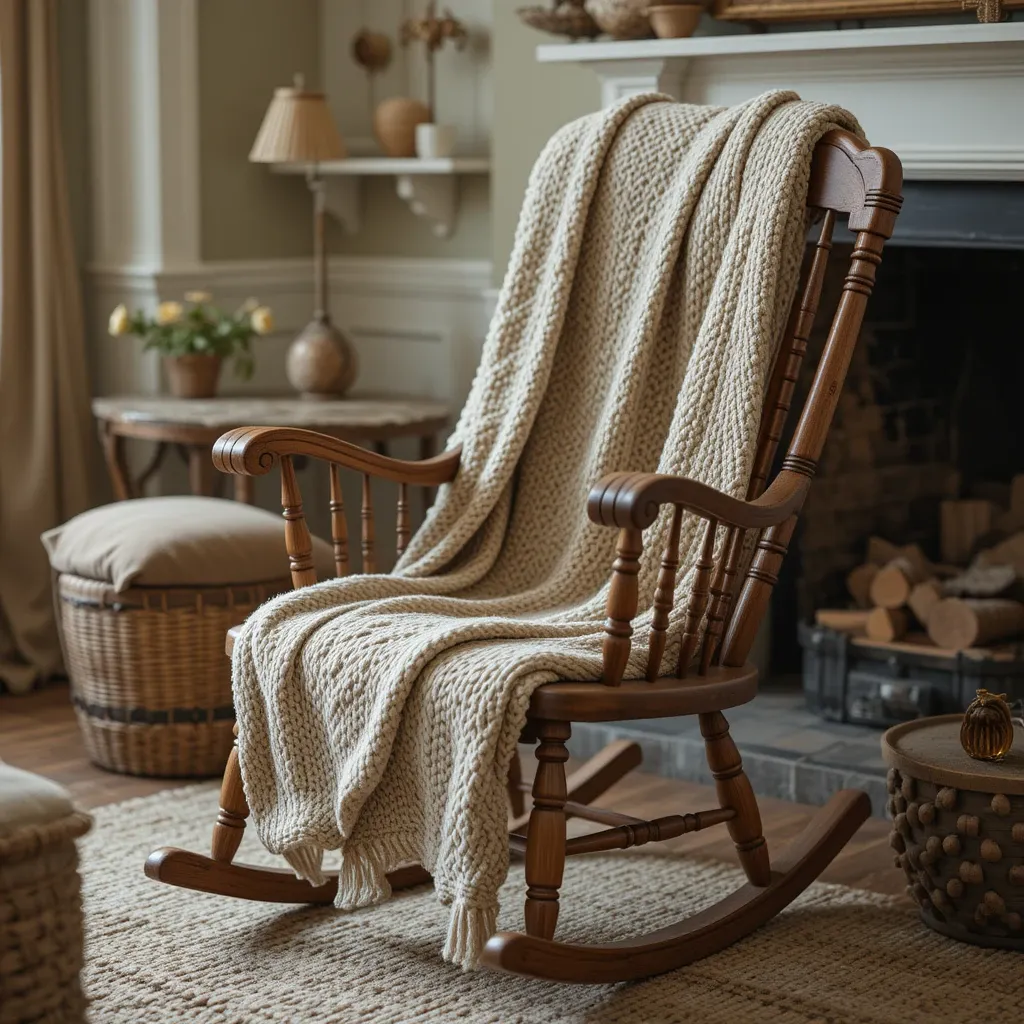 A Classic Wooden Rocking Chair