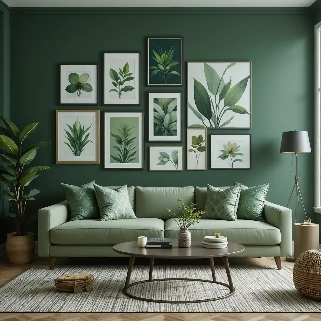 A Green Gallery Wall