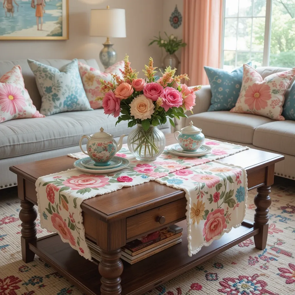 Add a Floral Table Runner