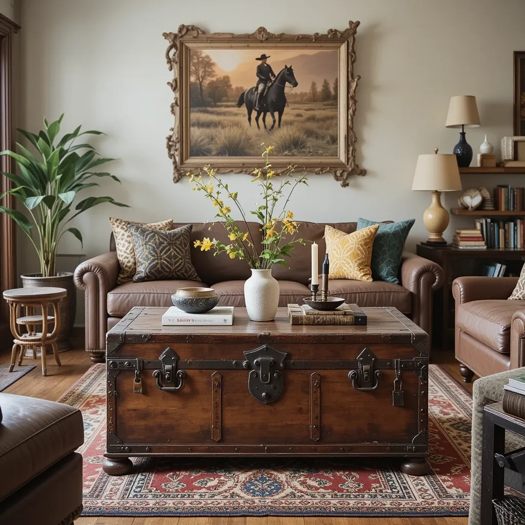 Antique Trunk Coffee Table