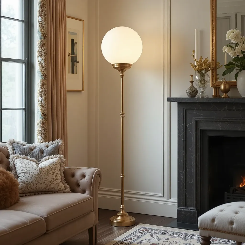 Art Deco Globe Floor Lamp