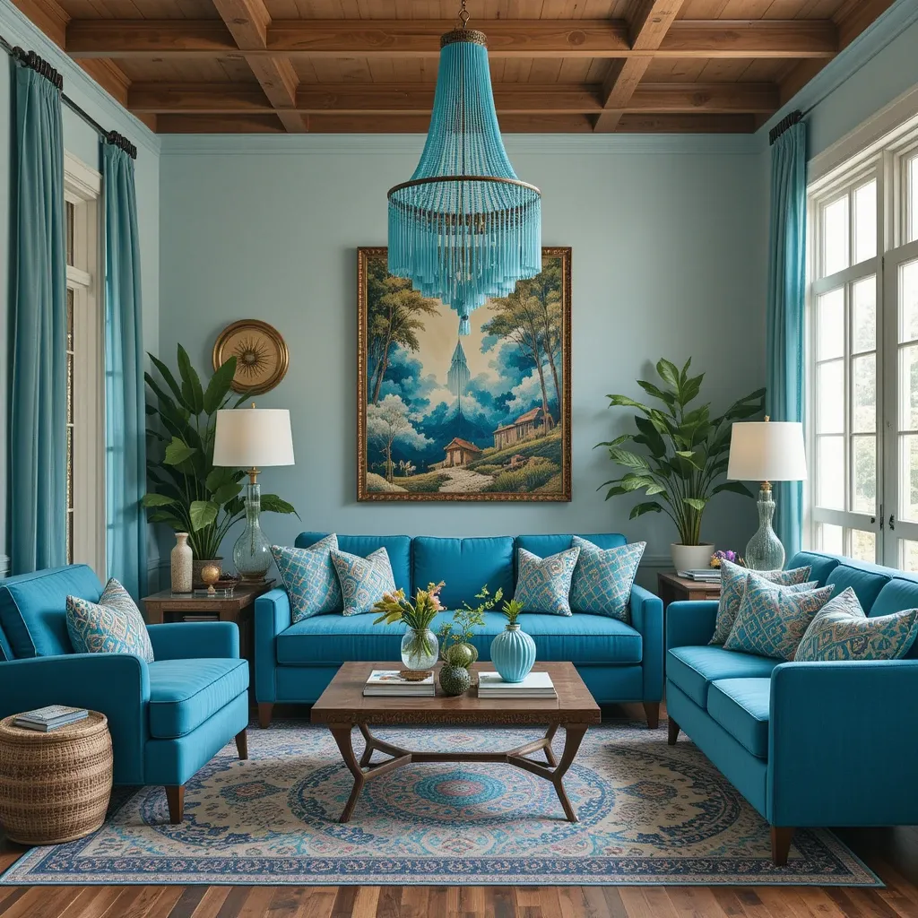 Beaded and Tassel Chandeliers