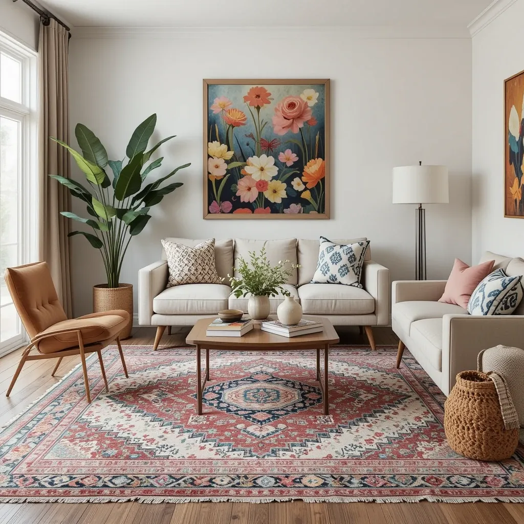 Bohemian-Inspired Area Rug