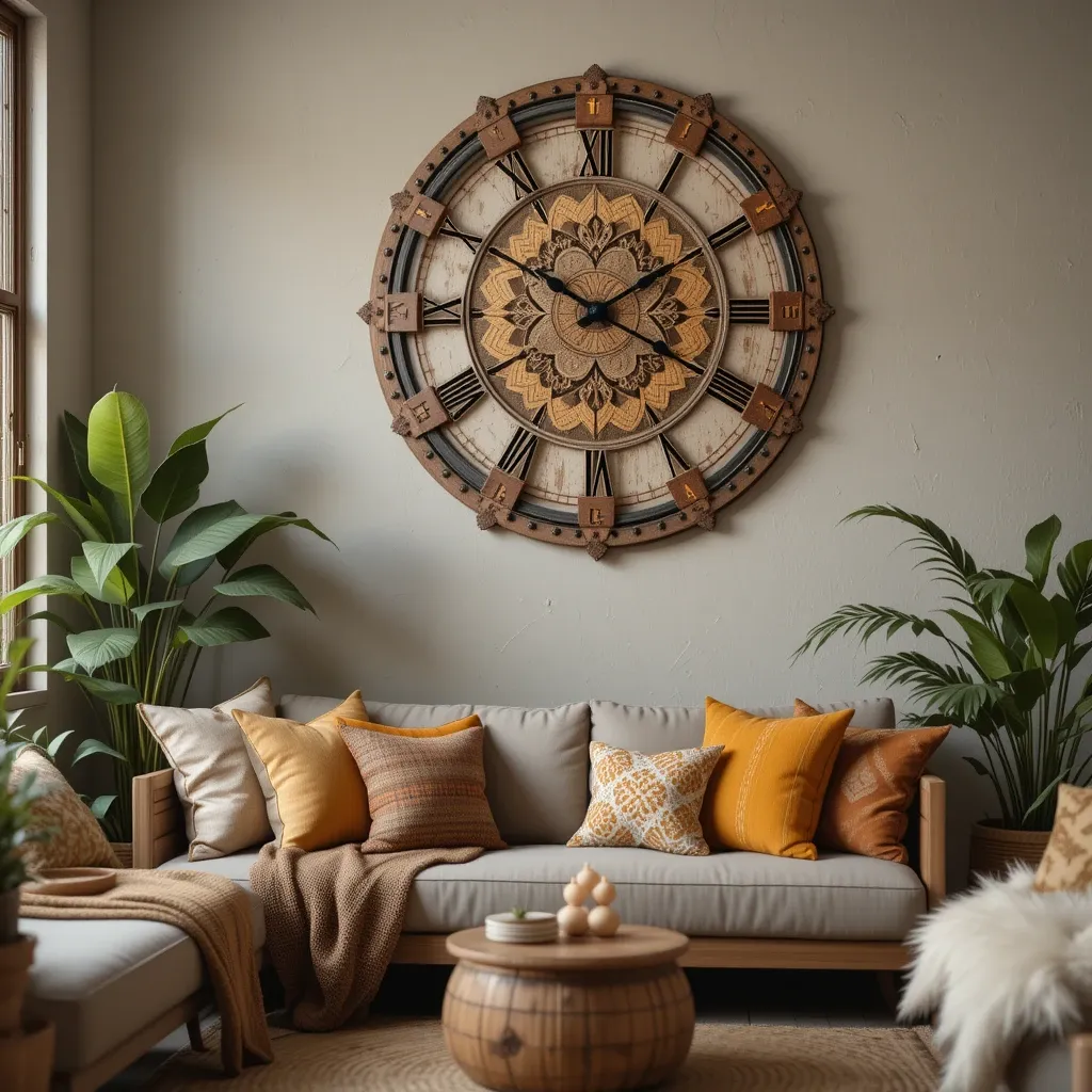 Boho-Inspired Clocks