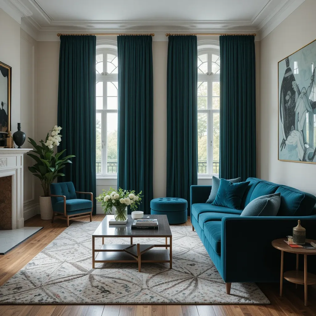 Bold Velvet Curtains