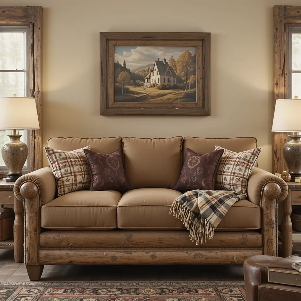 Compact Log Cabin Sofa