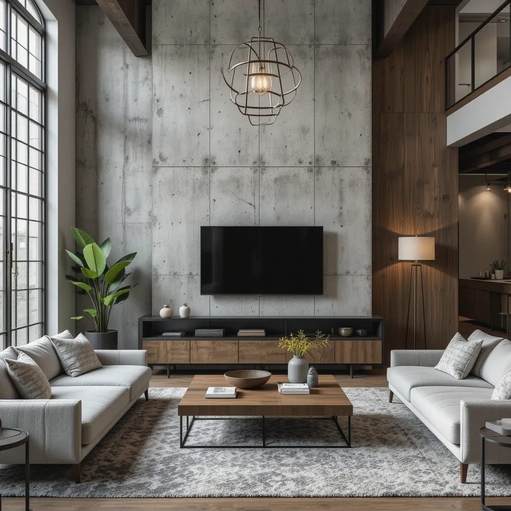 Concrete Accent Walls