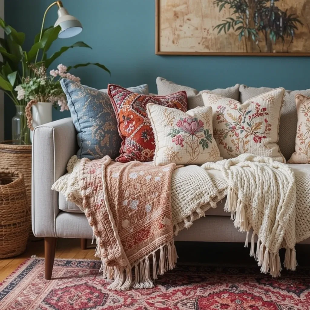 Cozy Knit Throws and Pillows