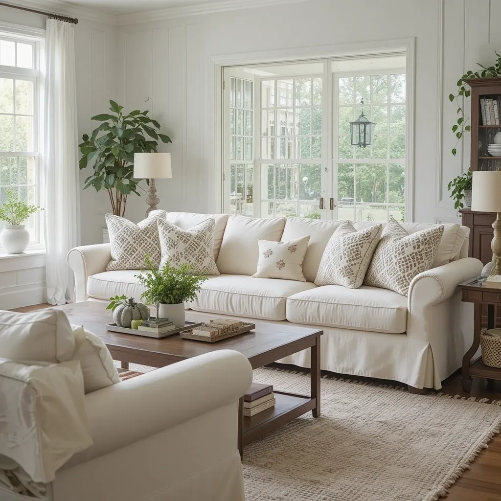 Cozy Slipcovered Sofas