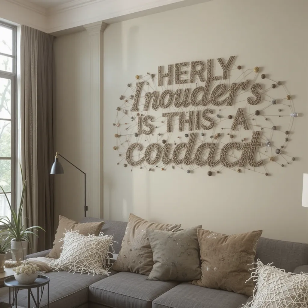 Custom Typography String Art