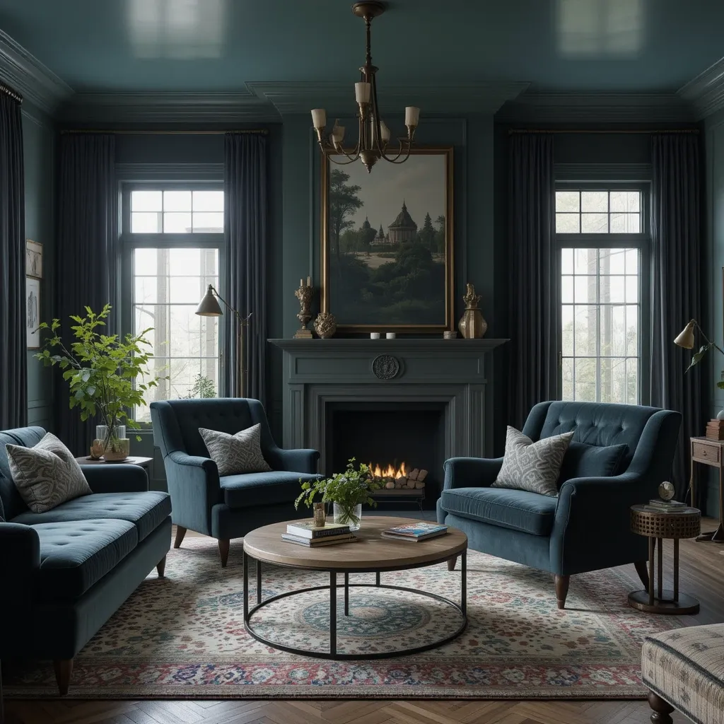 Dark Upholstered Chairs