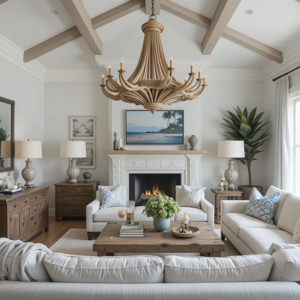 Driftwood or Rope Chandeliers