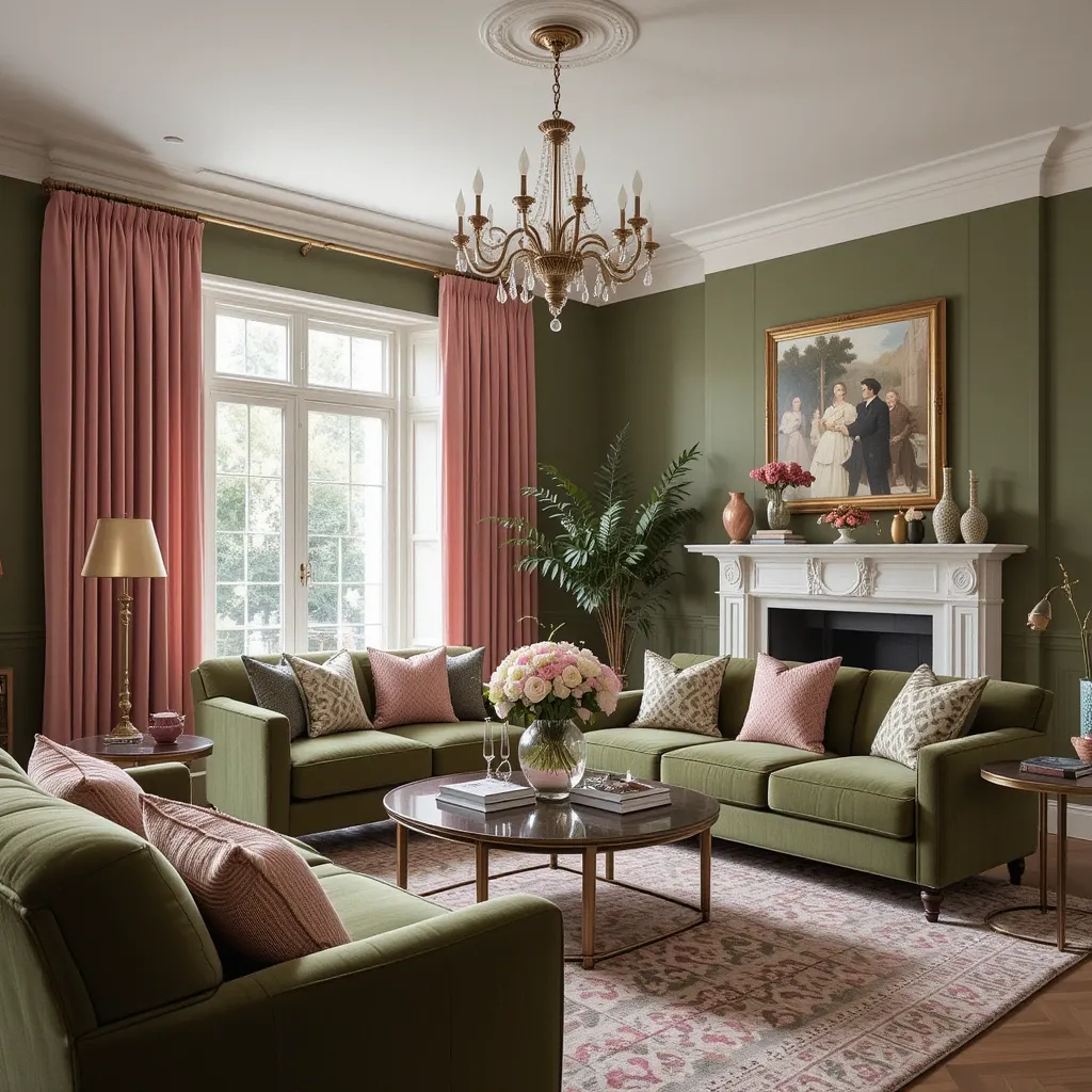 Dusty Rose and Olive Green Elegance