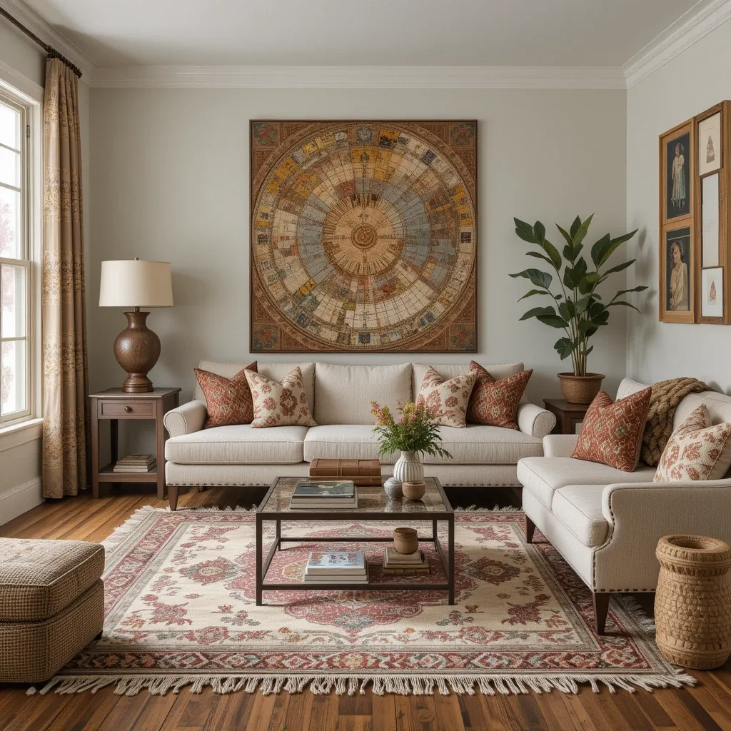 Eclectic Mix with Brown and Cream