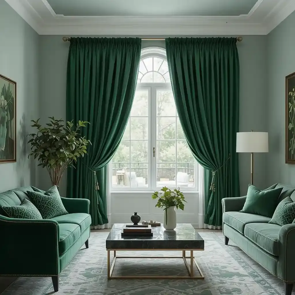 Emerald Green Curtains