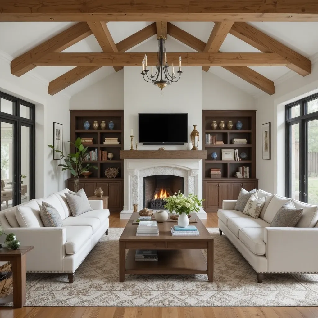 Exposed Wooden Beams