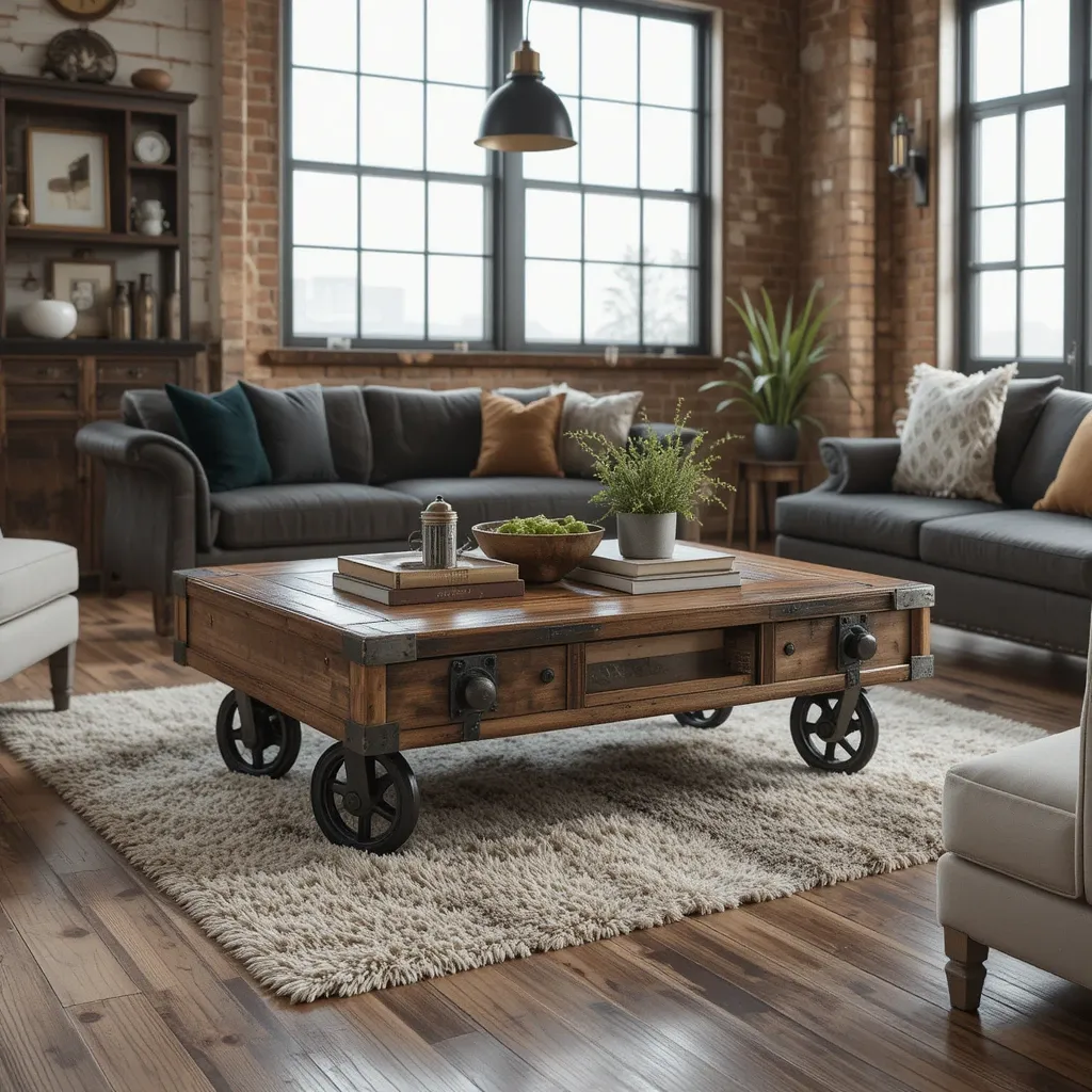 Factory Cart Coffee Table
