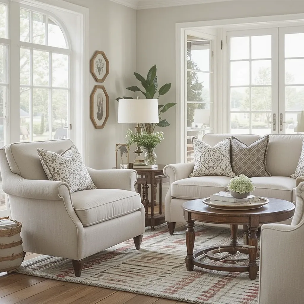 Farmhouse-Style Armchairs