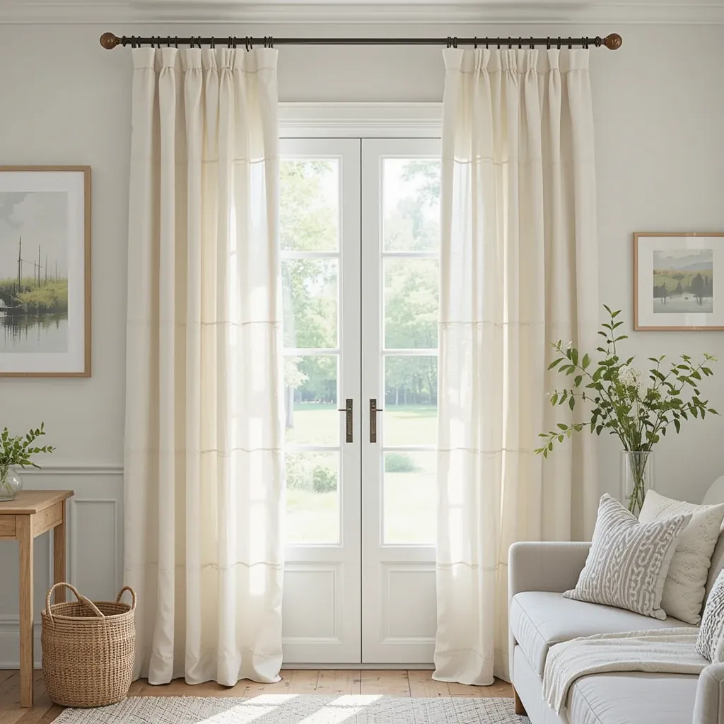 Farmhouse-Style Curtains