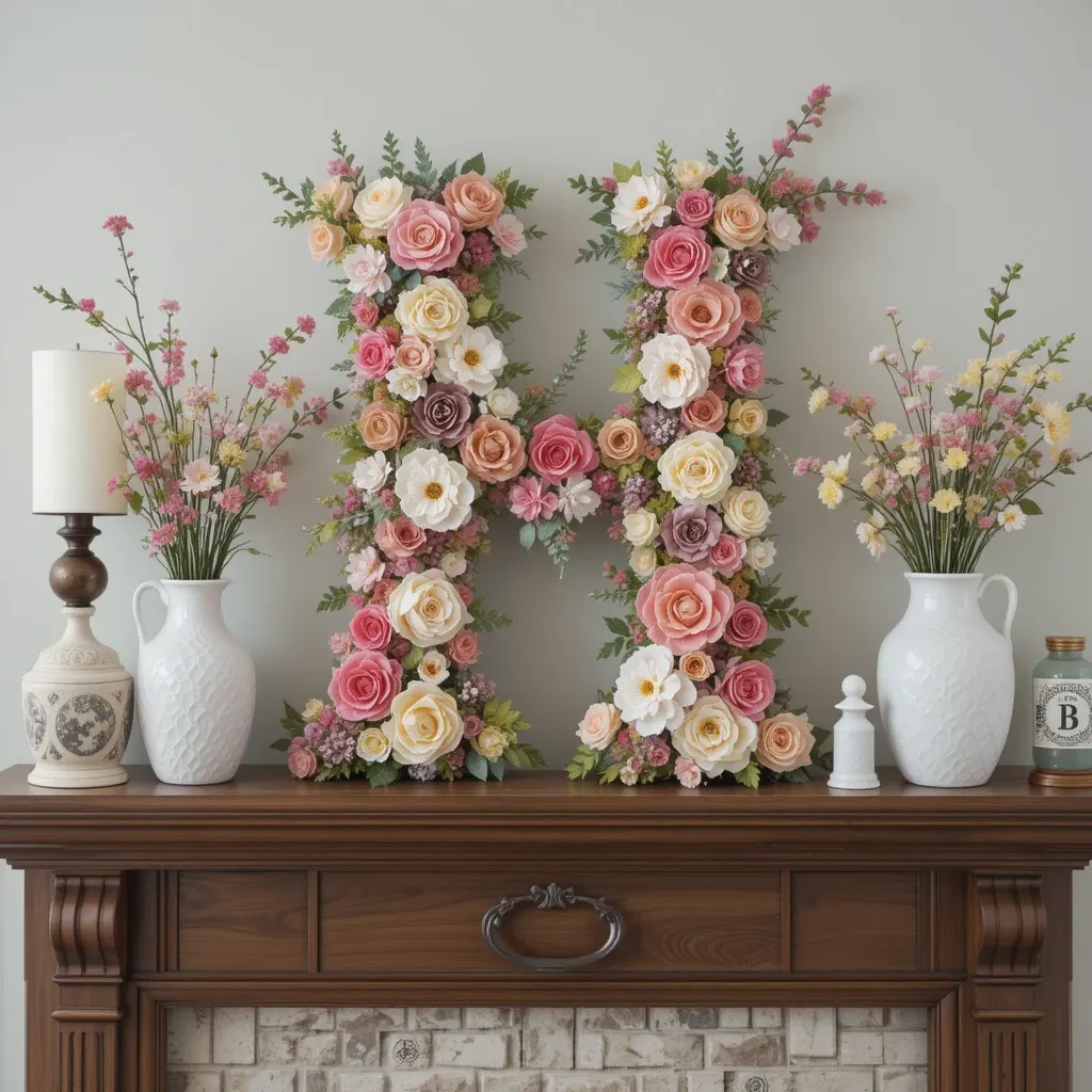 Floral Monogram Letter