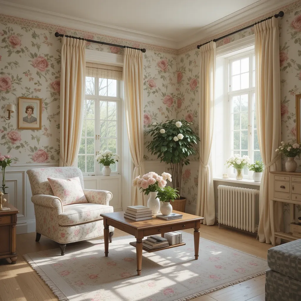 Floral Wallpaper for a Timeless Touch