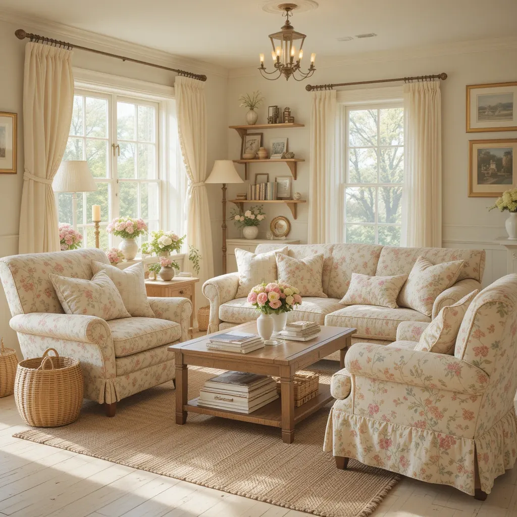 Floral or Gingham Upholstery