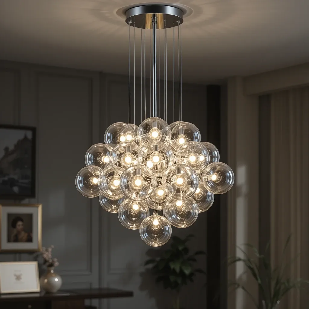 Glass Bubble Chandelier