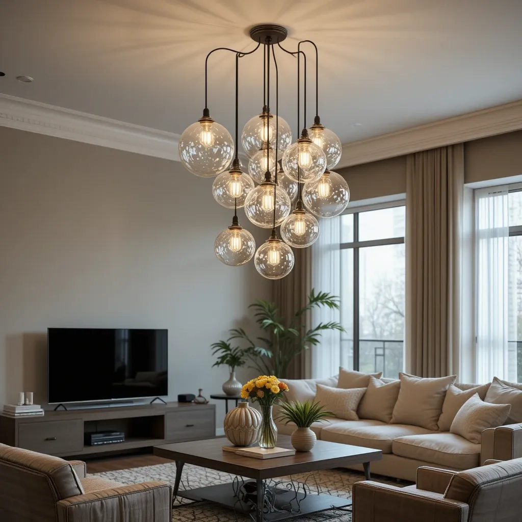 Glass Globe Cluster Lights