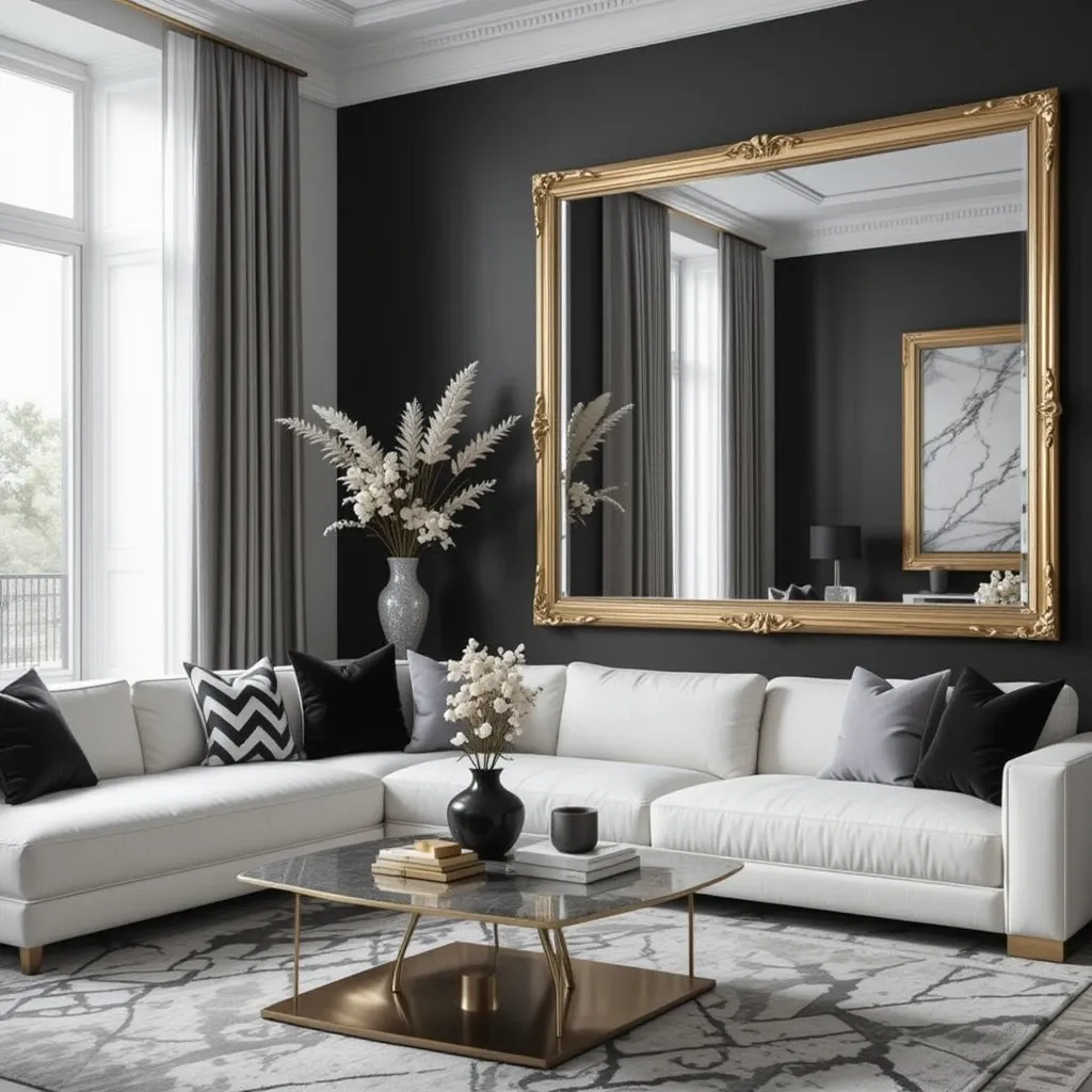 Gold-Framed Mirrors for a Luxe Touch