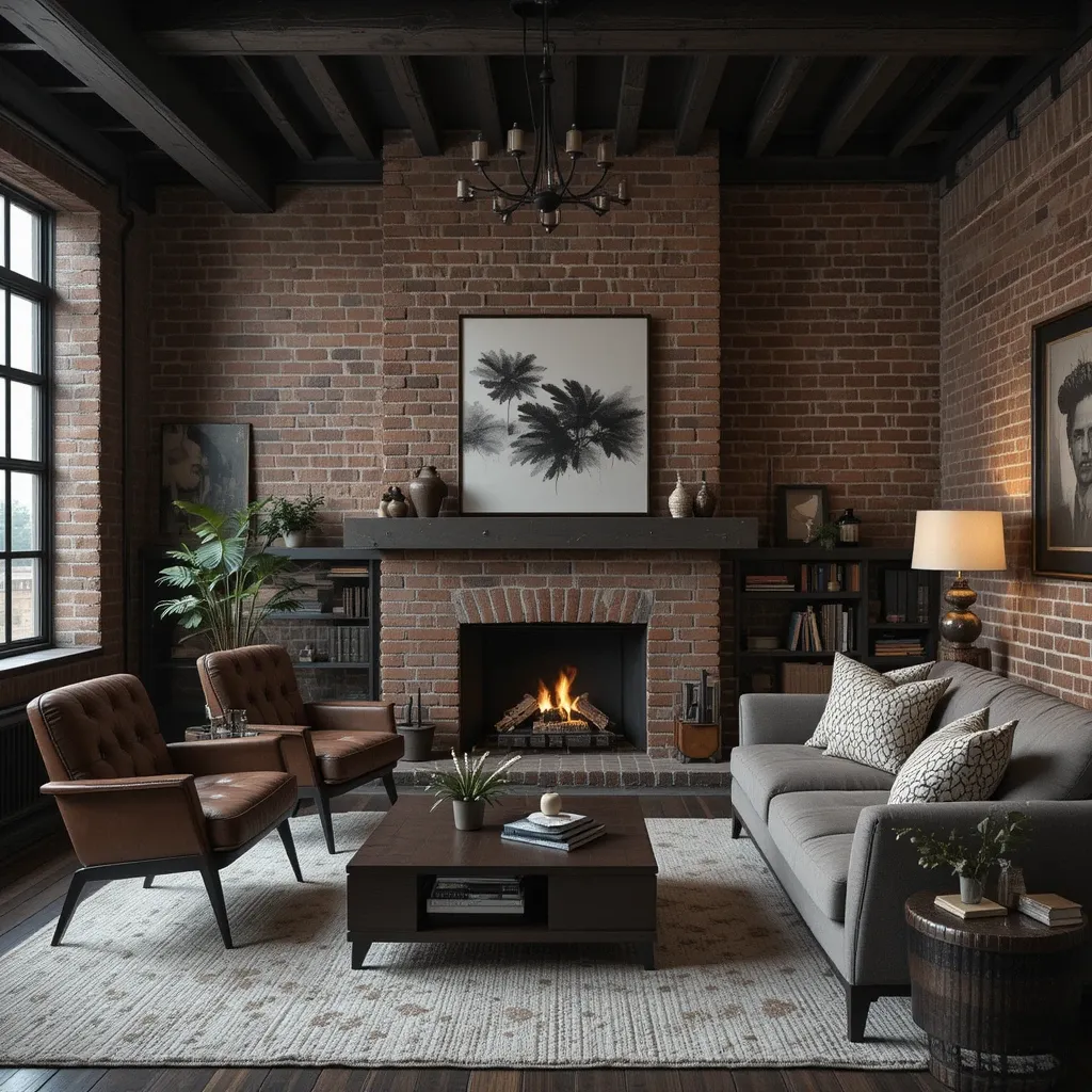 Industrial Style with Exposed Brick