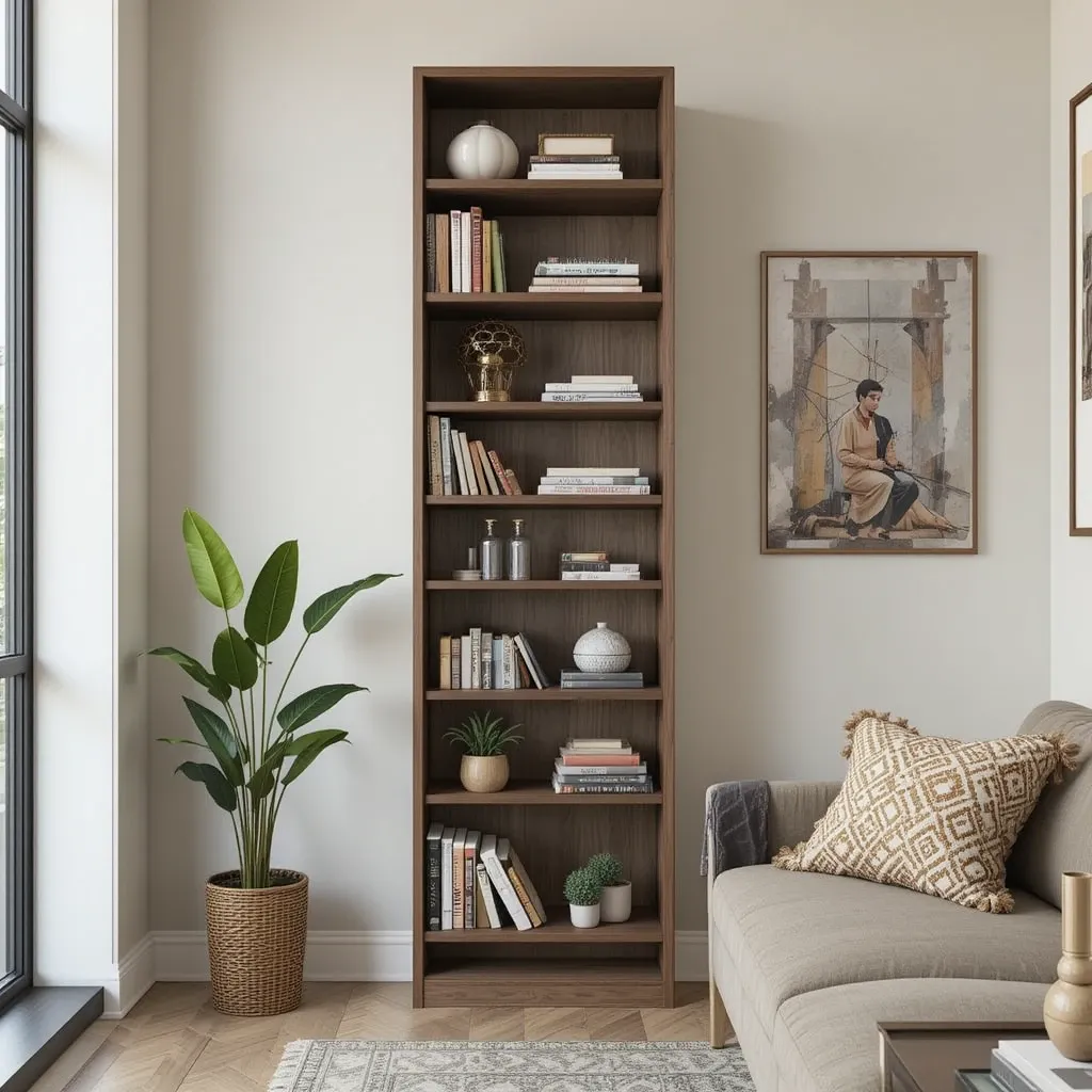 Install Tall Bookcases