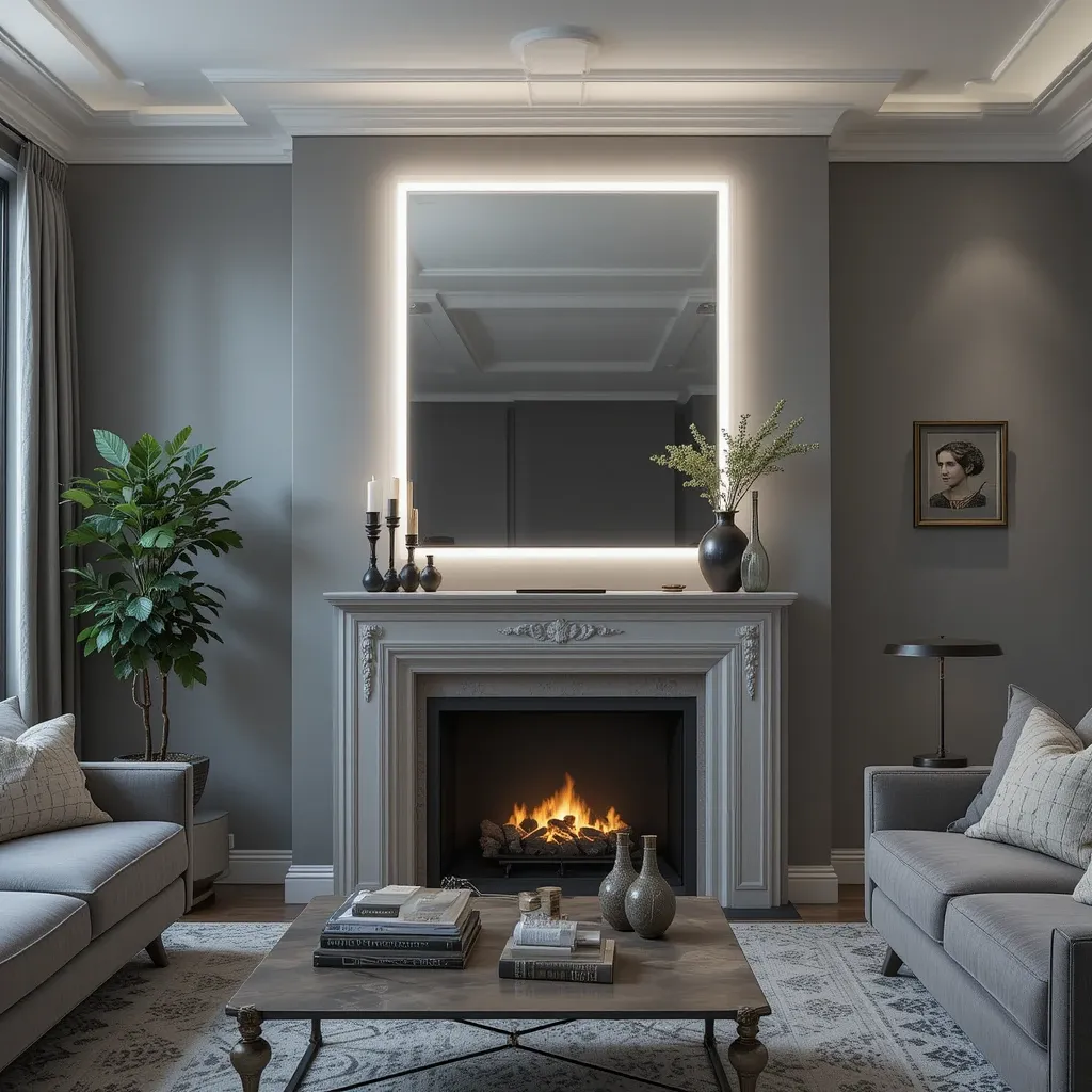 LED Backlit Mirror for a Contemporary Glow