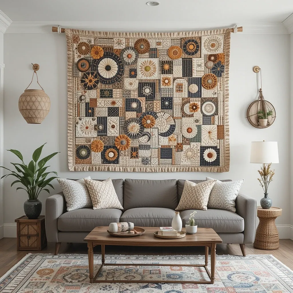 Large Textile Art or Quilt