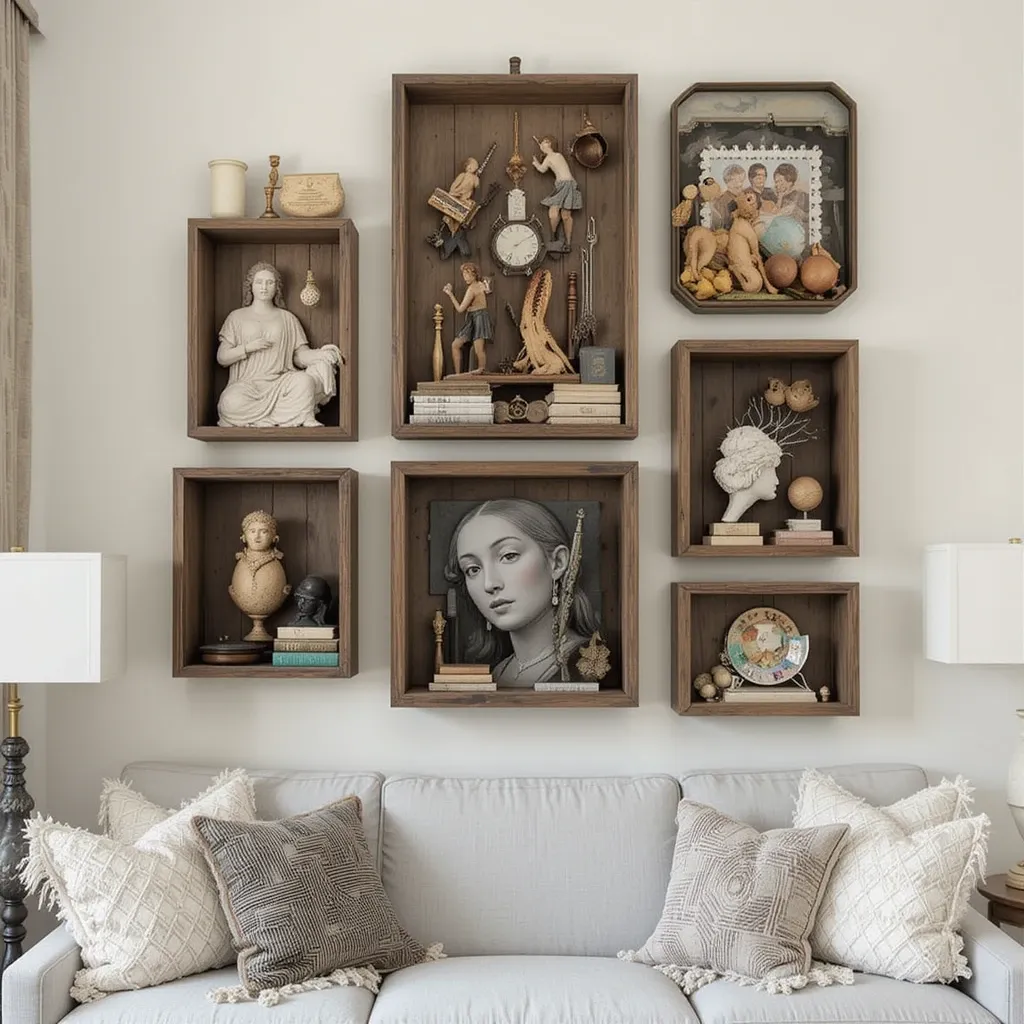 Layered Shadow Boxes with Collectibles