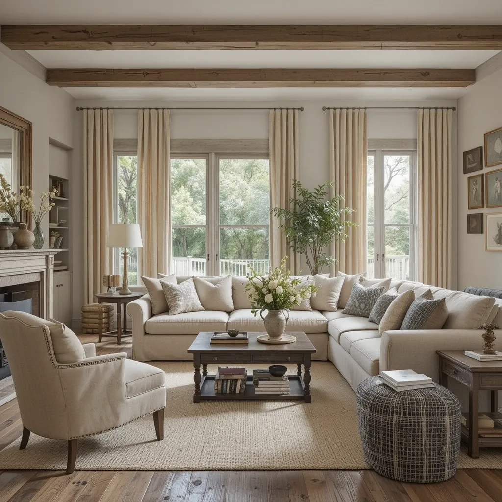 Layered Textures with Natural Fabrics