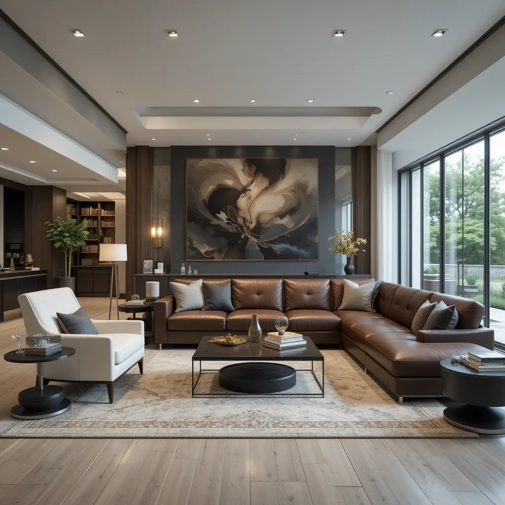 Leather Sectional Sofa for a Spacious Living Room
